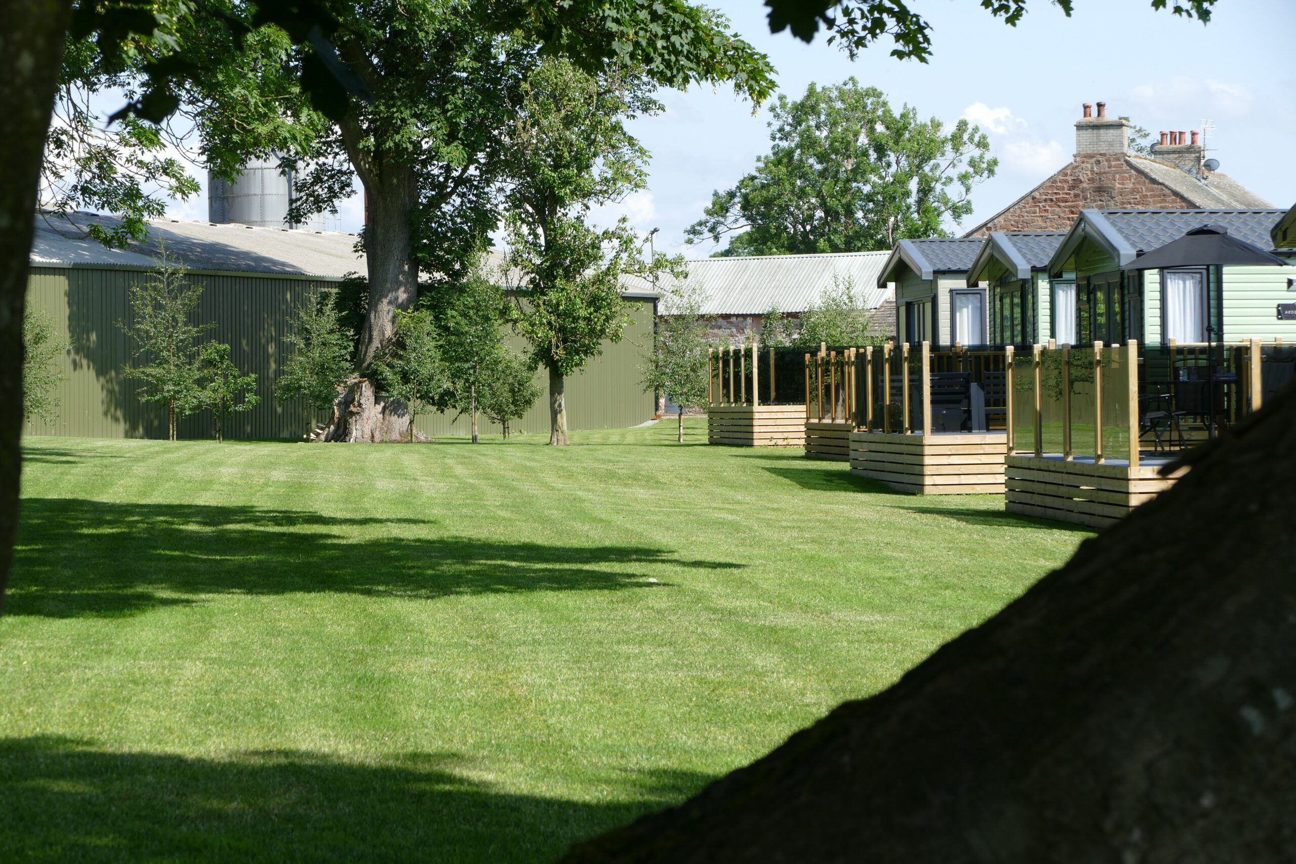 view across the lawns